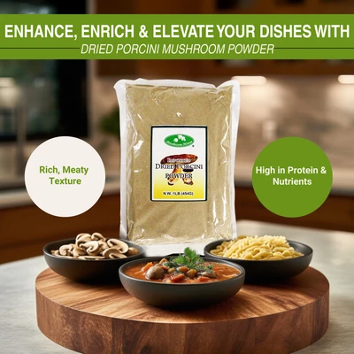 Mushroom House Dried Mushroom Powder, Porcini