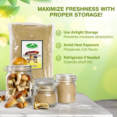 Mushroom House Dried Mushroom Powder, Porcini